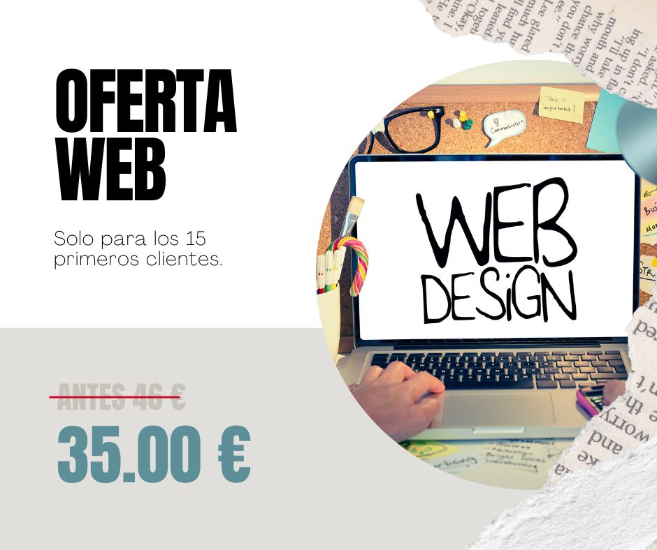 Oferta diseño web o tienda online por 35 euros al mes